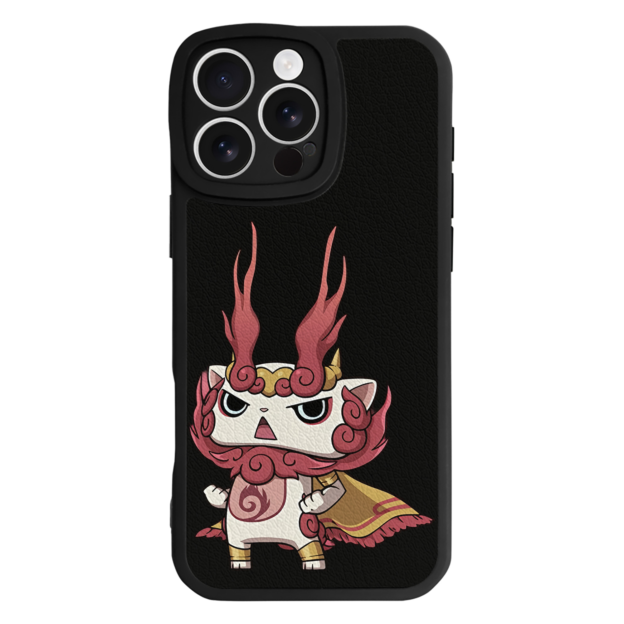 （画像用） 妖怪ウォッチ Yo-kai Watch 【iPhone 16シリーズ対応】シリコンスマホケース（レザー調） 材質：シリコン